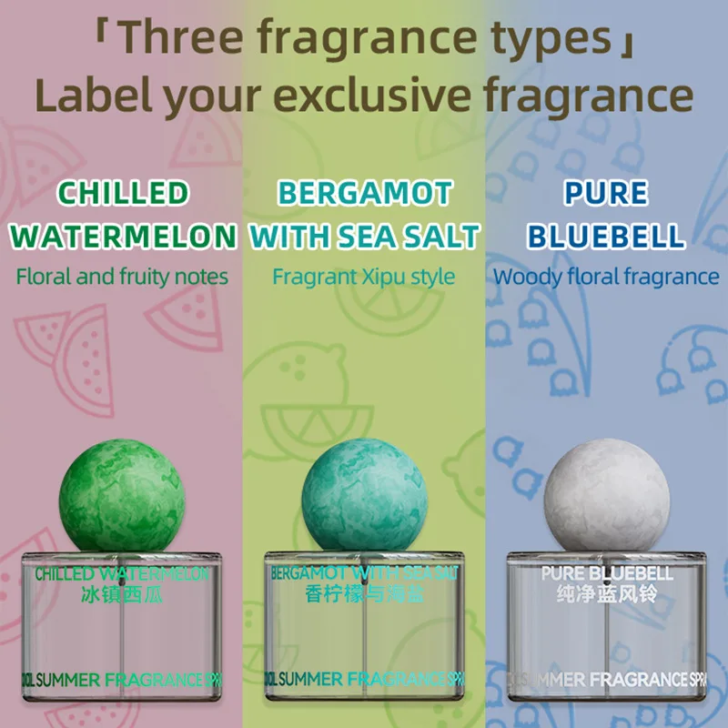 Nowy Perfumowany Spray Blue Wind Chime Arbuz Cytryna i Sól Morska Oryginalny Długotrwały Zapach Lekki Perfumowany Spray dla Kobiet