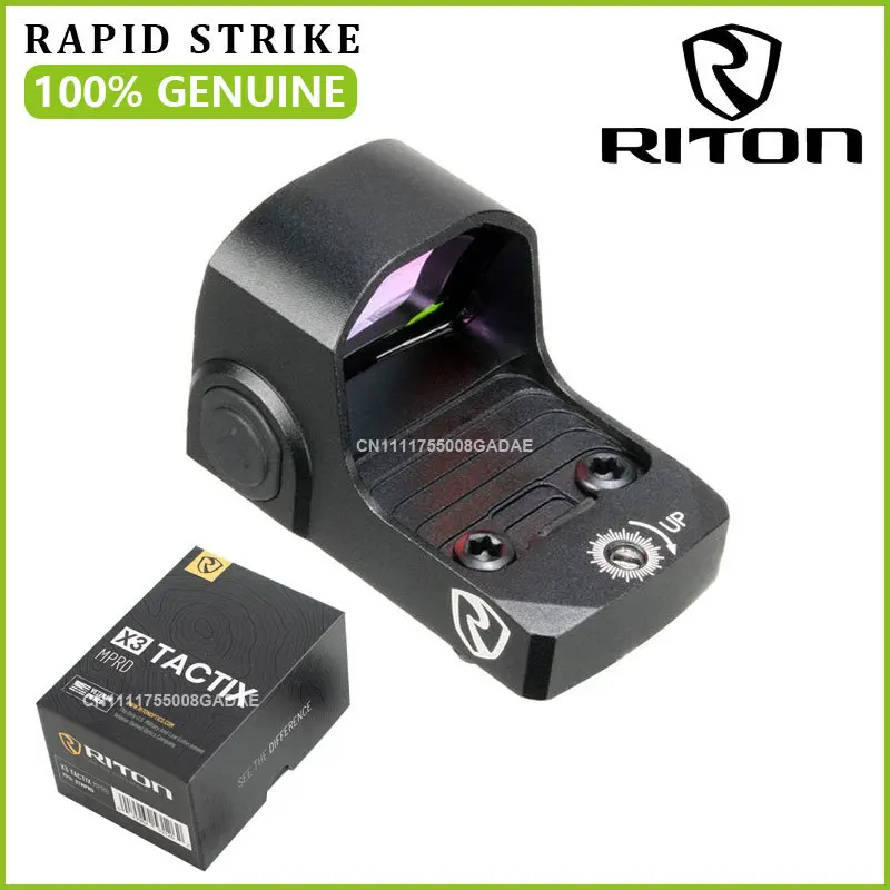 

【GENUINE】RITON Optics 3 TACTIX MPRD Ultra-Compact Red Dot Sight 3 MOA RMSC Footprint for Pistol Handgun G43X/G48X/Hellcat/P365XL