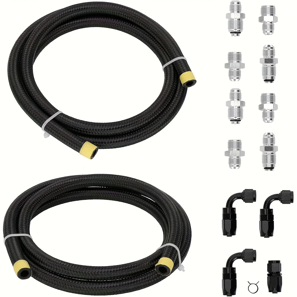 

Универсальный насос гидроусилителя руля для коробки передач или стойки, шестерни и комплекта шлангов возврата к резервуару — совместим с LS Swap LS1 LS3