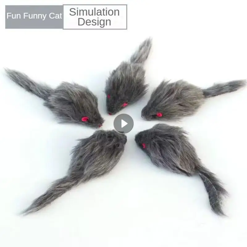 Cat Toy Durable Interactive Lifelike Engaging Game Cute Innovative Design Realistic Toy Mouse For Cats Funny Cat Toys Mouse Toy