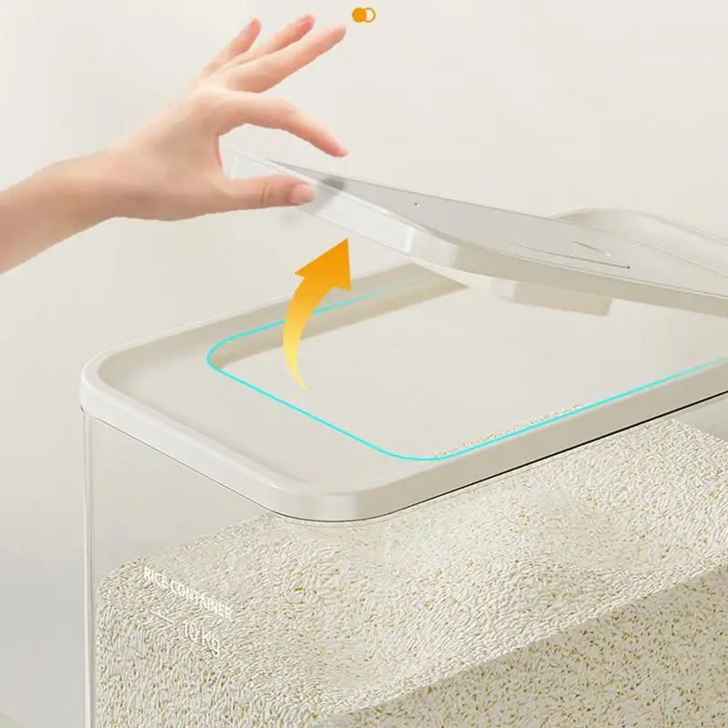 5/10 KG New High-End Press Rice Bucket Rice Dispenser Holder Household Food-Grade Rice Box  Dry Food Storage Containers Rice Bin