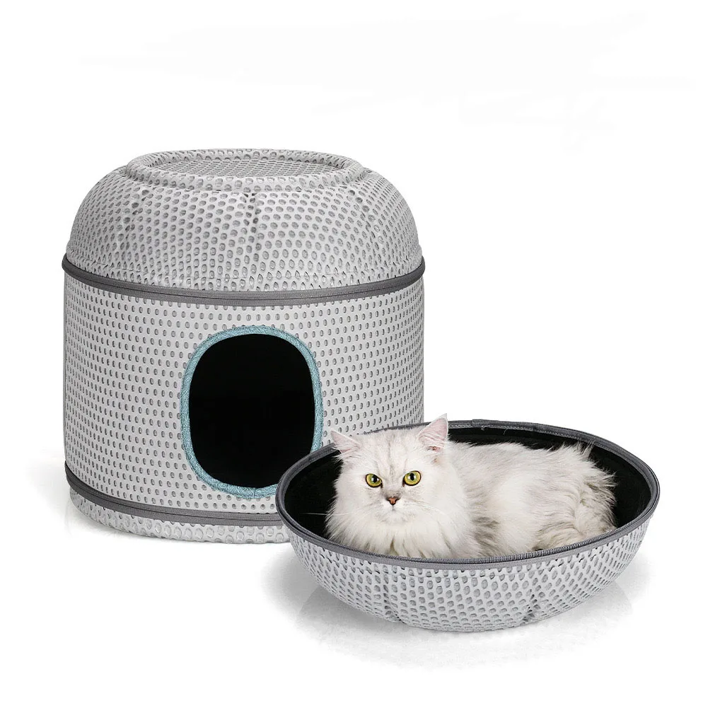 

Cat Mat Four Seasons Universal Semi Enclosed Removable and Washable EVA Cat Nest Winter Warm Dirty Resistant Cat House