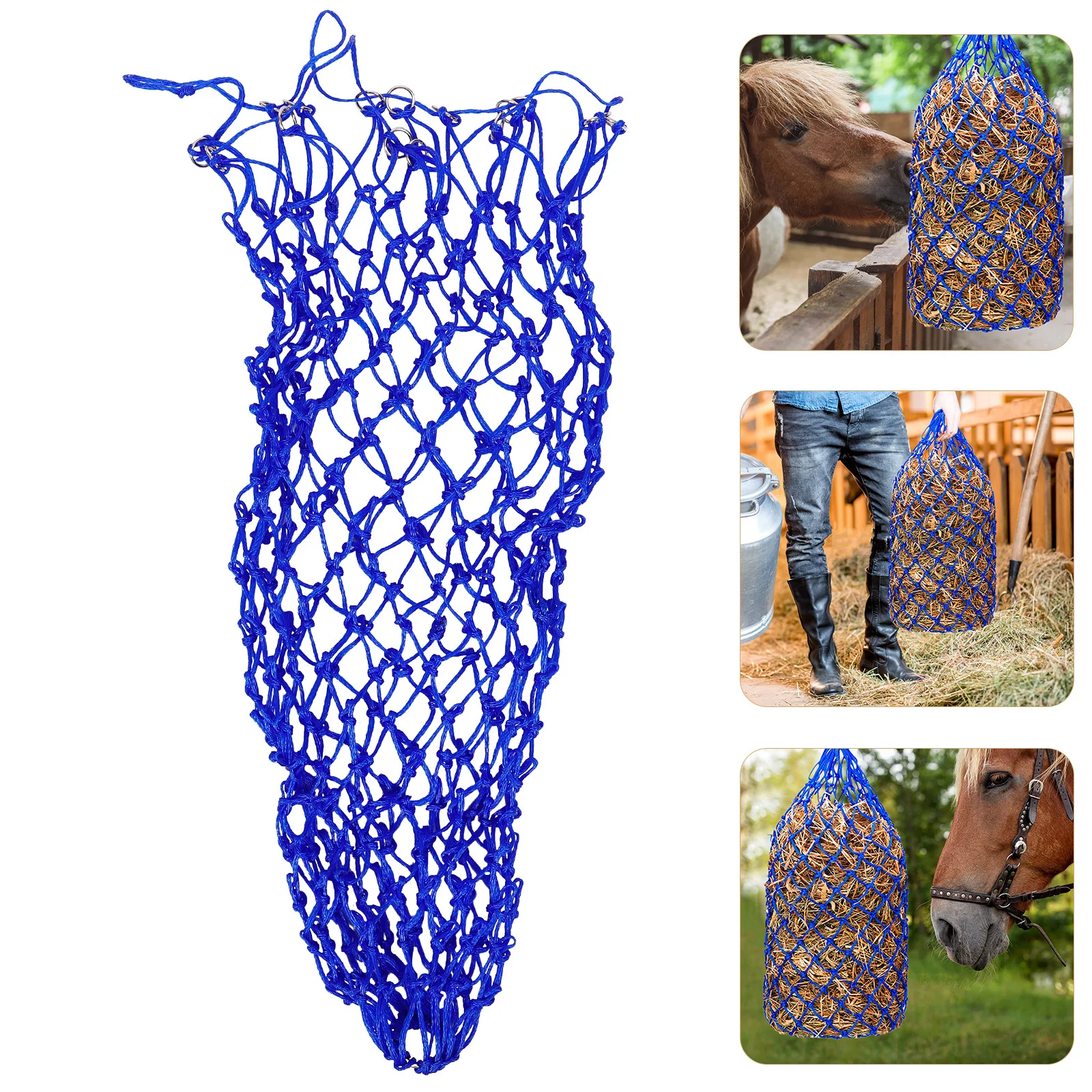 حقيبة قش الحصان، وحدة تغذية بطيئة التغذية مع شبكة تهوية، مقاومة للاهتراء للاستخدام المستقر، حقيبة قش للتغذية البطيئة #6