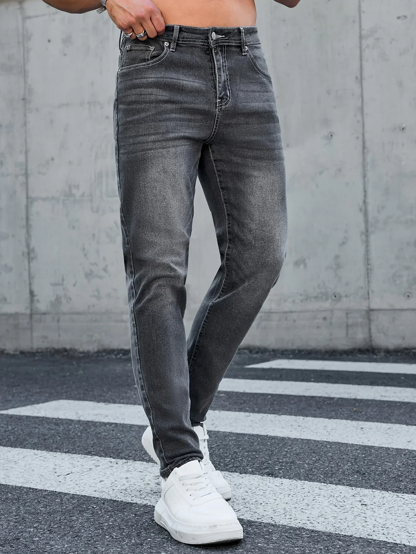 

Men'S Fashionable Slim Fit Jeans Stretch Denim with Pockets, Casual Style, Casual Wear Jeans | Slim Fit Jeans | Stretchy Fabric