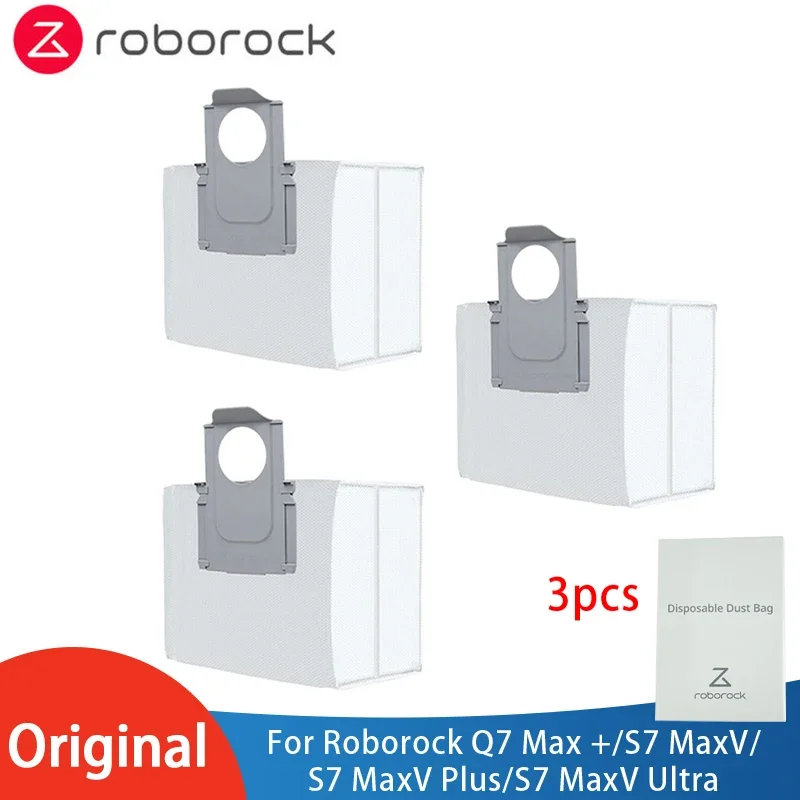 Sacchetti per la polvere originali Set di collettori Pezzi di ricambio Accessori Roborock Q7 S7 MAXV Ultra Q7 MAX + S7 Pro Ultra S8 PRO ULTRA S8 PLUS