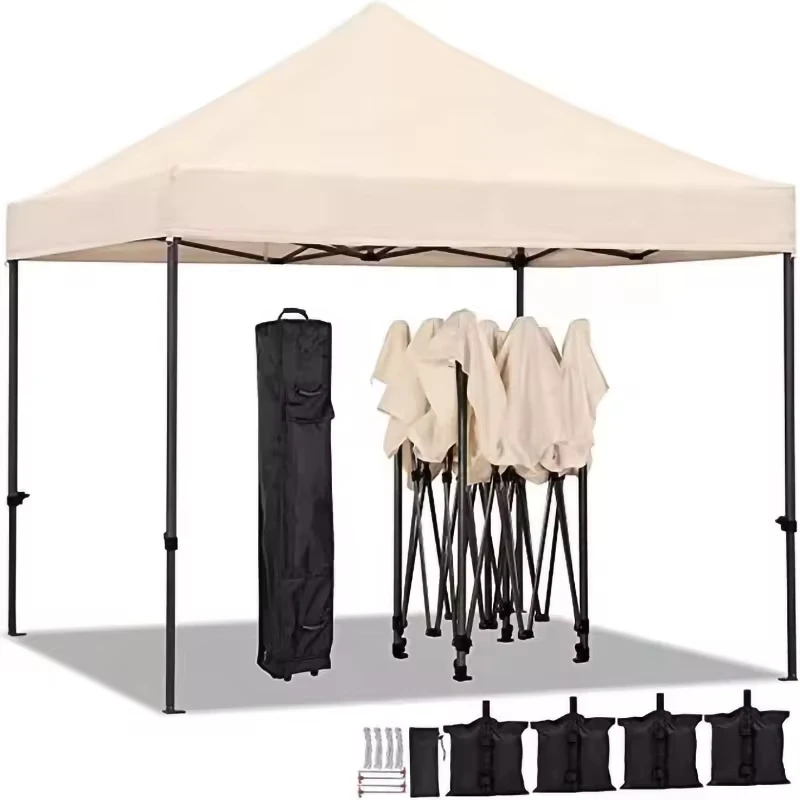 High Quality Outdoor 420d PVC Oxford Fabric Anti-UV Heavy Duty Pop Up Folding Canopy 2x2M Square Gazebo Marquee Tent