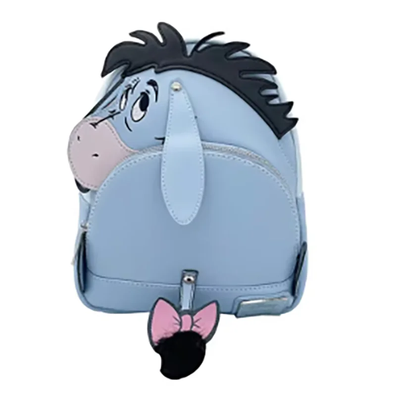 

Рюкзак с рисунком Винни-Пуха, серые осликовые уши, детский подарок, двойная сумка на плечо, идеально подходит для школы и путешествий