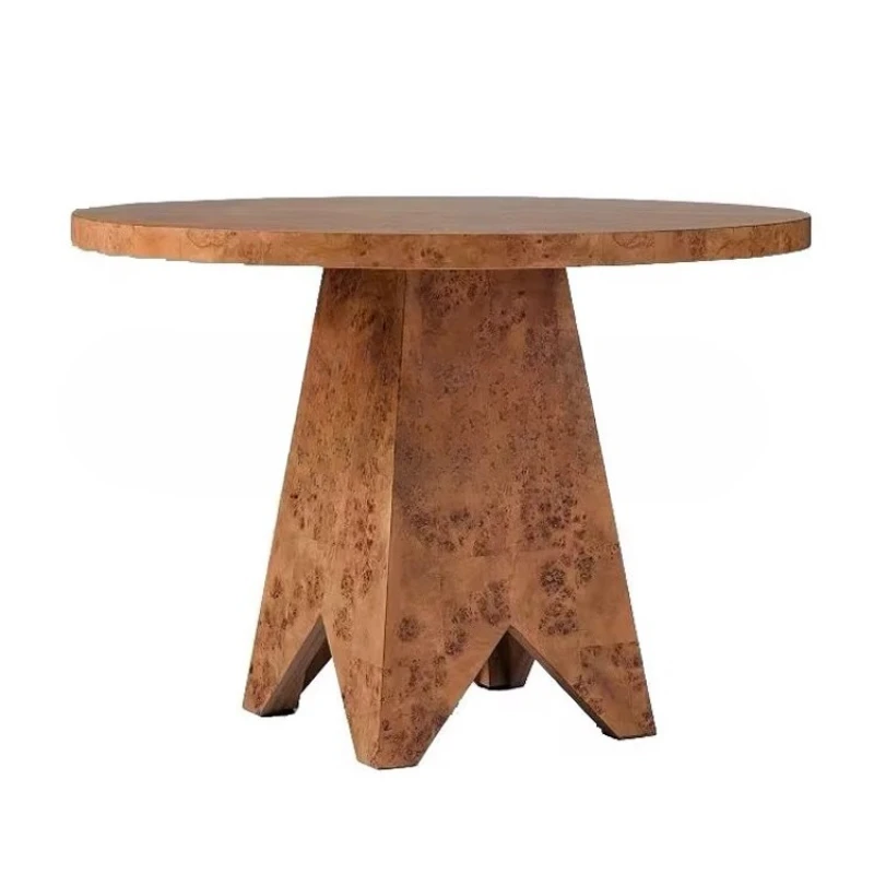 

Solid wood living room tree tumor round dining table household small apartment dining table