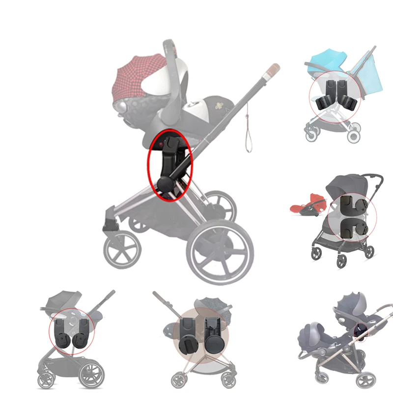 아기 버기 카시트 어댑터, Cybex Priam Mios Balios S Gazelle S Melio Libelle Orfeo 및 Aton Cloud Q/Z 바스켓 변환기 