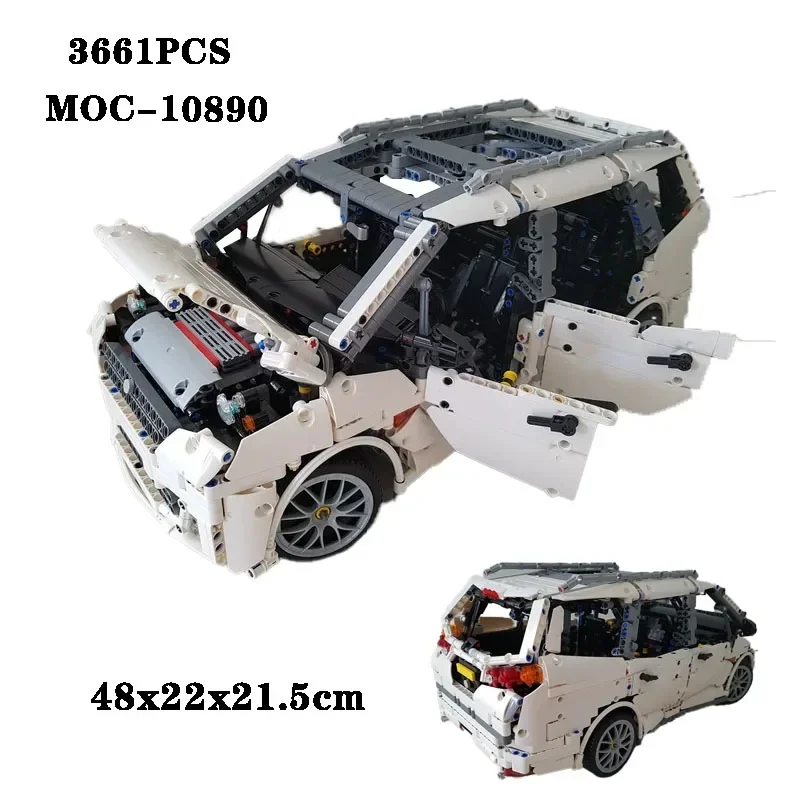 Building Block MOC-10890 Family Car 7-seater Assembly Model Toy 3661pcs High Difficulty Parts Adult and Child Birthday Gift