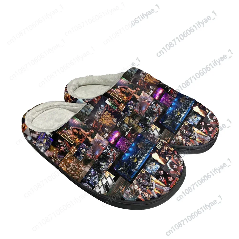 Hot Cool Kiss Band Mode Katoen Custom Slippers Heren Dames Sandalen Pluche Casual Houden Warme Schoenen Thermisch Comfortabel Slipper