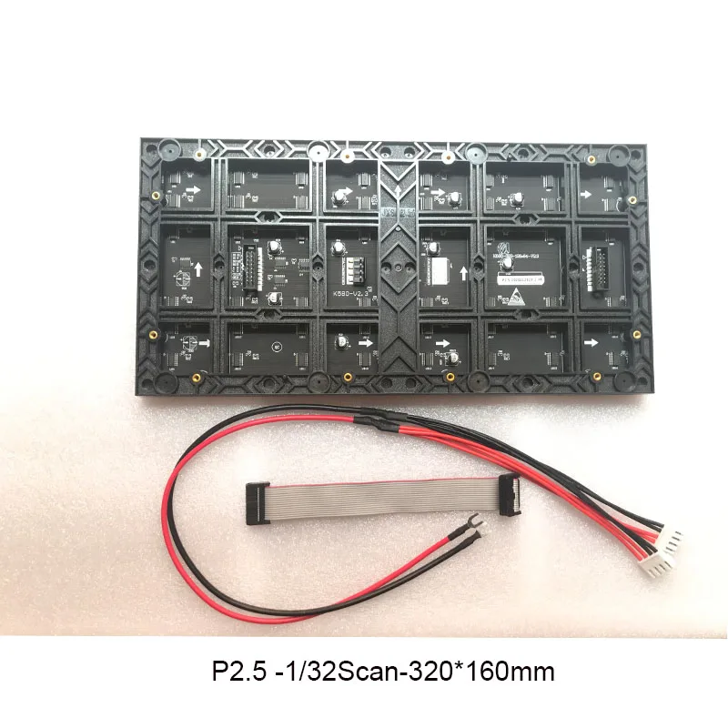 Imagem -03 - Módulo Interno 320*160 mm 128*64pixel 32 da Parede Video Interna do Rgb da Varredura Smd2121 Módulo de Exibição P2.5 do Diodo Emissor de Luz da Cor Completa