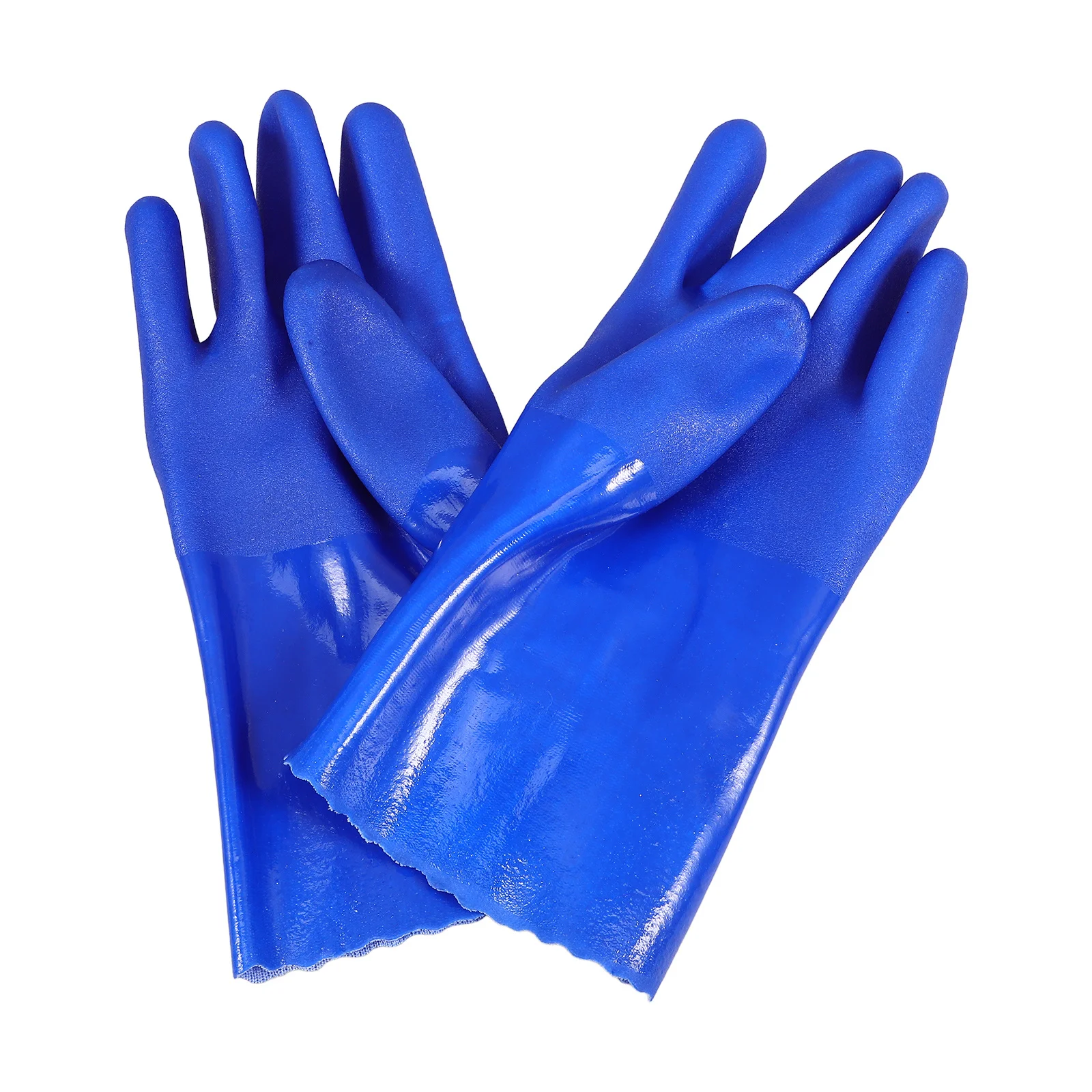 1Pair Heavy Duty Oil Proof Work Gloves for Men Thickened Protective Outdoor Gloves Water Acid Alkali Resistant Labor Safety Gear