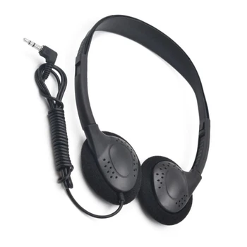 Comfortable Wearing Noise Reduction ABS Portable Headphone Wired Headset Earbud Stereo 3.5