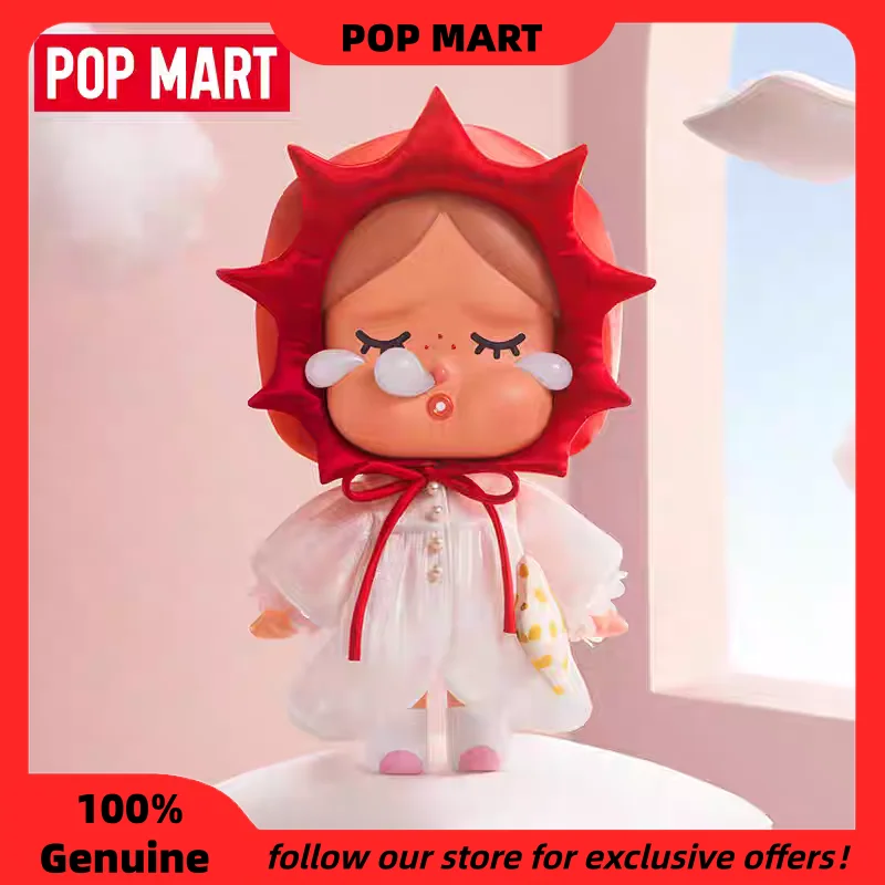 

New Authentic Crybaby Mega Crybaby 400% Lazy Morning Collection Cute Big Figurine Crybaby Action Figure Desktop Ornament As Gift