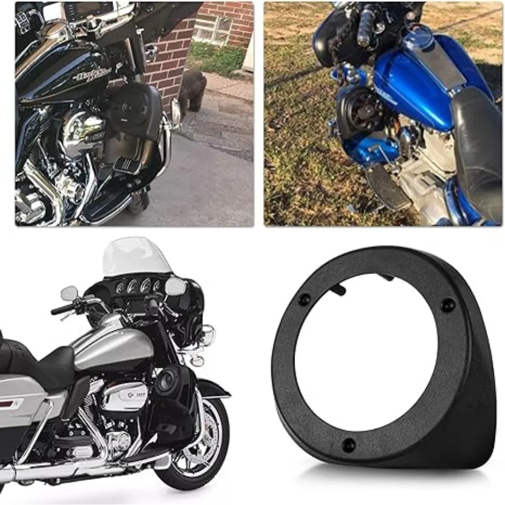 Kotak Sarung Tangan Fairing Bawah Sepeda Motor Kotak Speaker Pod 6.5 "untuk Harley Touring Electra Glide Street Glide Road Glide 1993-2022