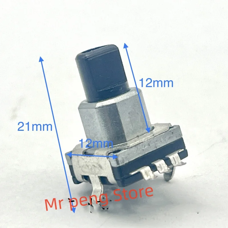 2pcs for AeTna SMD encoder EC11 Type 30 positioning 15 pulse shaft length 12mm with press switch