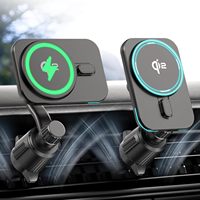 Car Phone Holder for Qi2 15W MagSafe Wireless Car Charger Air Vent Magnetic Stands Mount for iPhone 16/1514/13/12 Pro Max Plus