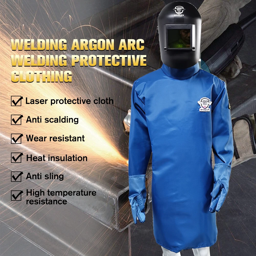 DMK Laser Protective Clothing High Quality Protection 1064nm Industrial Fiber Laser Welding/Cut 75w/cm² Radiation Protect Gloves