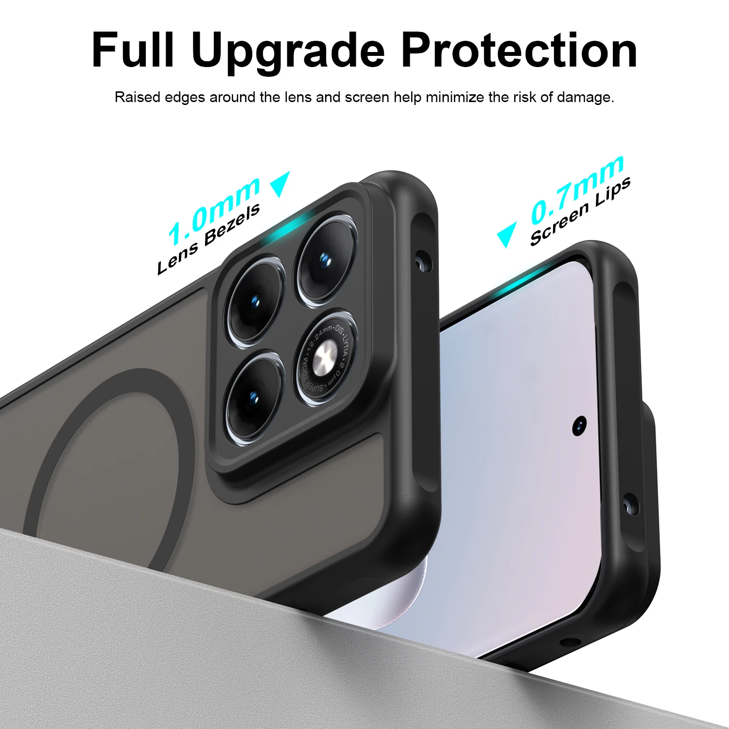 Magnetische Luxus-Schutzhülle Stoßfeste Handyhülle für MOTO Signature Edge 70 Ultra X70 Air Pro 70 Fusion+ Kabellos Matt Durchscheinend – Detail 7