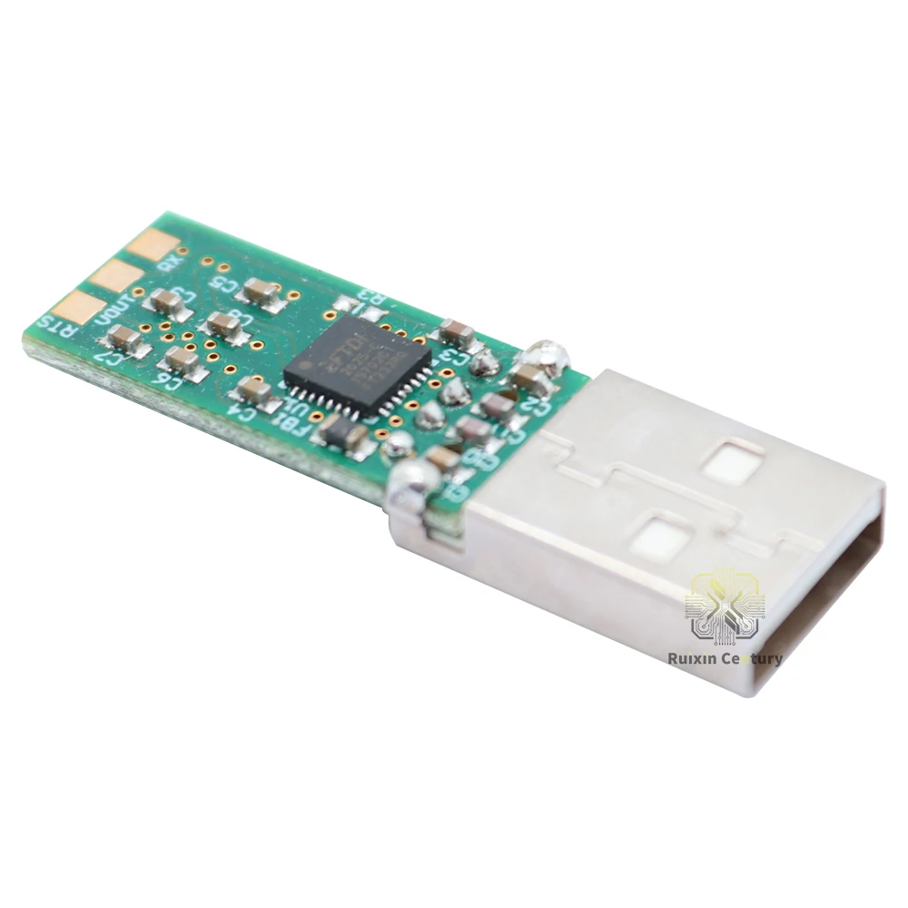FOR FTDI USB-RS232-PCBA USB to RS232 Serial UART Converter Board FT232RQ Chip 1M Baud Rate LED Indicator