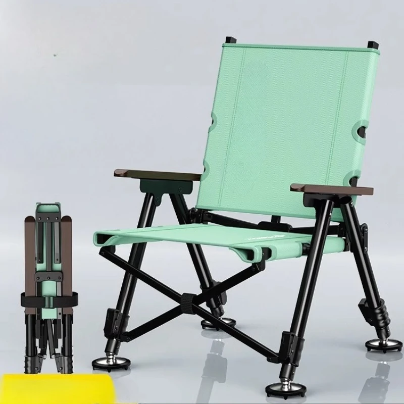 

Premium European Fishing Chair - Professional Foldable， Compact Portable Fishing Chair for All-Terrain Use，Ergonomic Camping