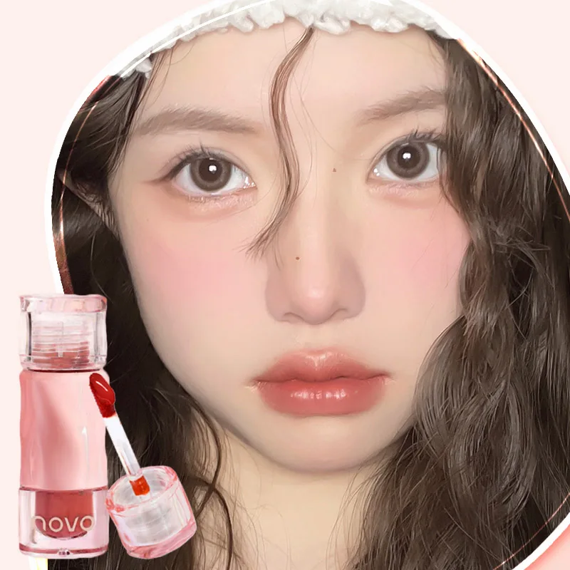 ملمع شفاه مائي لامع - ملمع شفاه مرطب، لامع يدوم طويلاً، مرطب، ليس من السهل أن يبهت، ملمس خفيف الوزن، لون غني