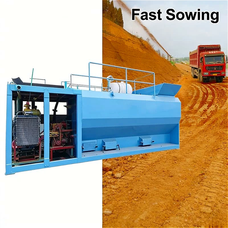 Portable Efficient Hydroseeding Equipment 2000L Garden Grass Seed Spraying and Greening high quality customized factory price