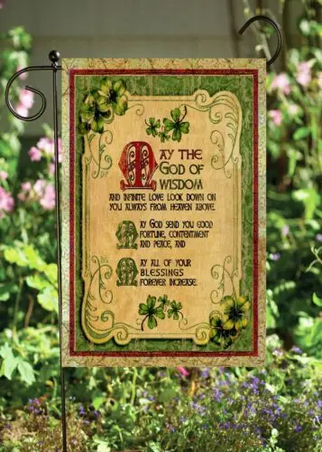 An Irish Blessing Garden Flag ~   12x18  Quality    Double Sided