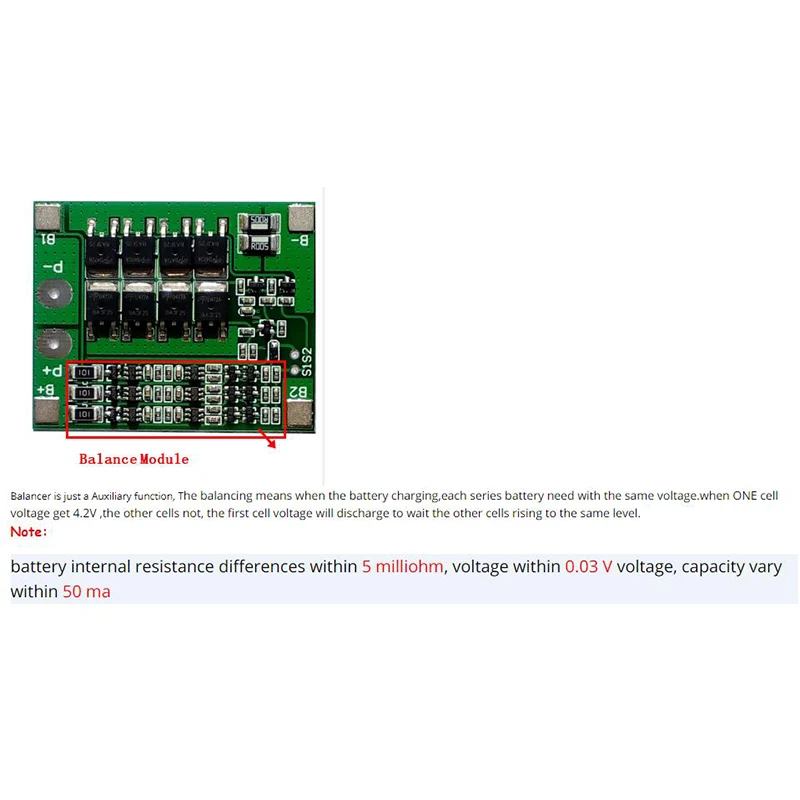 3S 25A Li-ion 18650 BMS PCM Battery Protection Board BMS PCM With Balance For li-ion Lipo Battery Cell Pack Module DIY