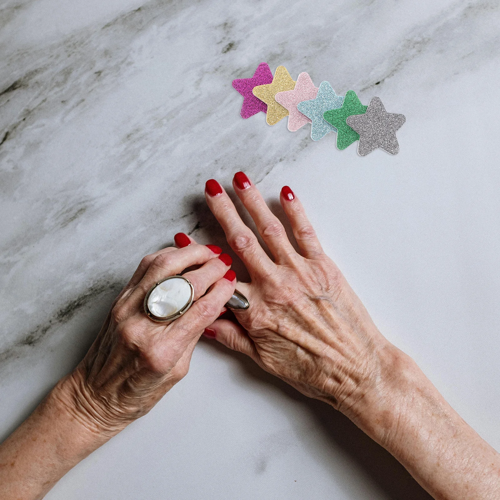 12 pezzi di spugna per lime a forma di stella strisce tampone usa e getta a tema natalizio per manicure pedicure formato da viaggio mini lime per unghie scintillanti