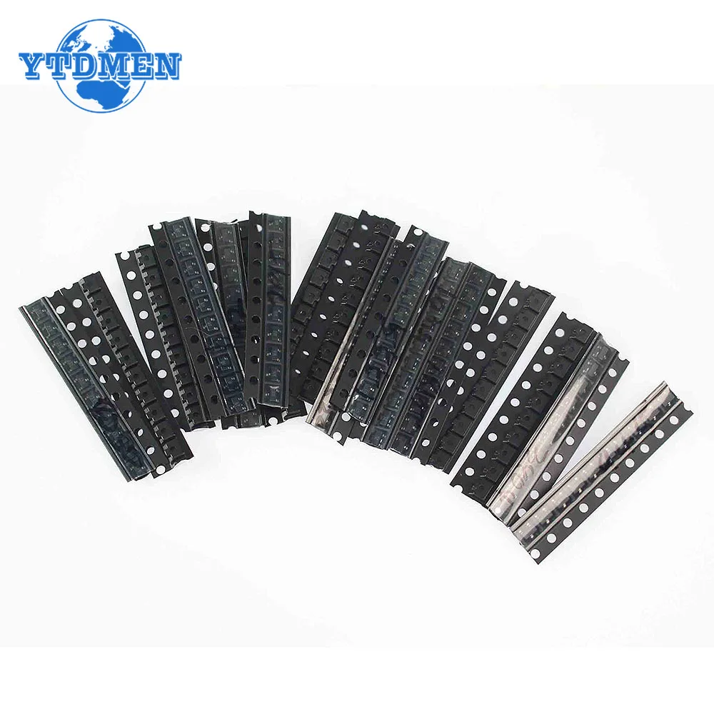 180 STKS SOT-23 SMT Transistor Kit S9013 S9014 S9015 S9018 2N3904 2N3906 A92 C1815 A1015 Stabiele Transistors 18 Soorten * 10 stks