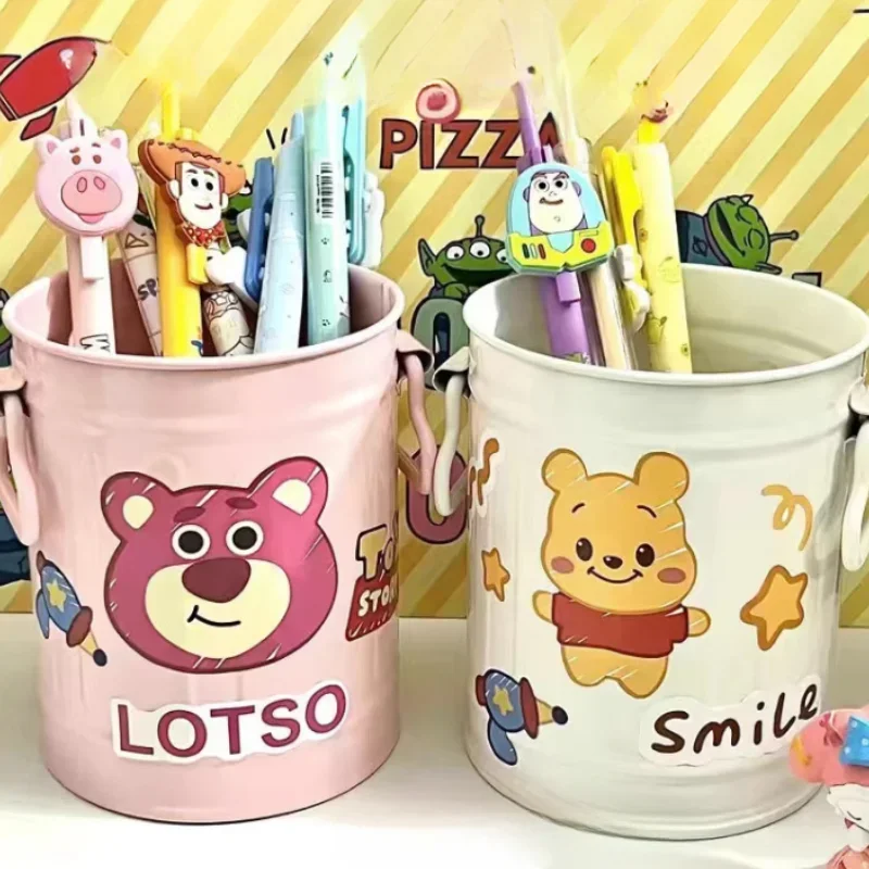 

The New Lotso Fan Pen Holder Large Capacity Desktop Decoration Girl's Makeup Brush Storage Holder Student Dormitory Gifts