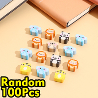 100Pcs Cute Little Animal Eraser for Kids Mini Desk Pets Space Erasers Classroom Student Prizes Party Favors Carnival Gifts
