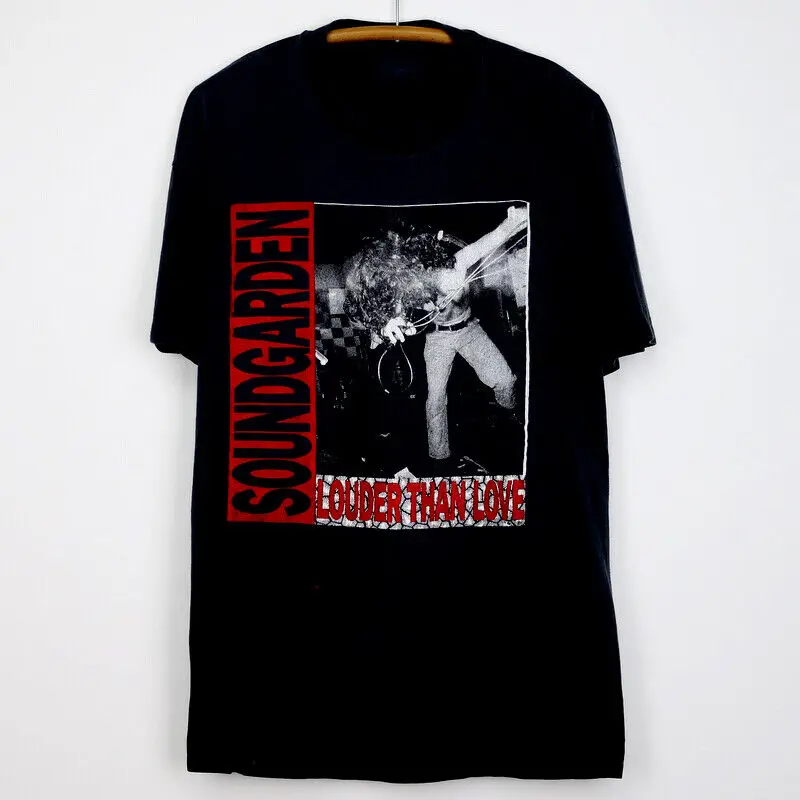 Vtg Soundgarden Band Louder Than Love Cotton Black All Size T Shirt Mm285