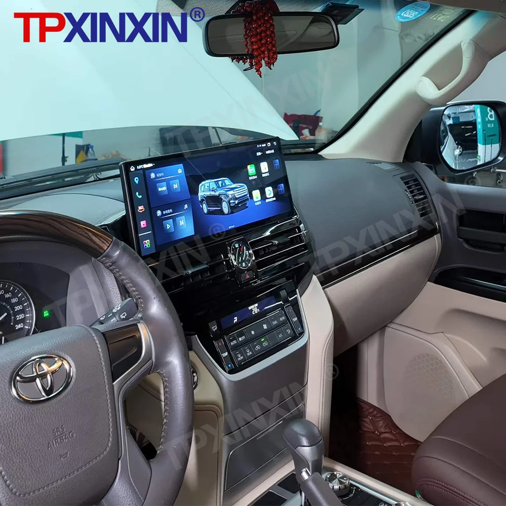 

Автомагнитола Android для Toyota Land Cruiser 2016-2021, мультимедийный проигрыватель с CarPlay, GPS-навигацией, DSP, 15.6-дюймовый экран