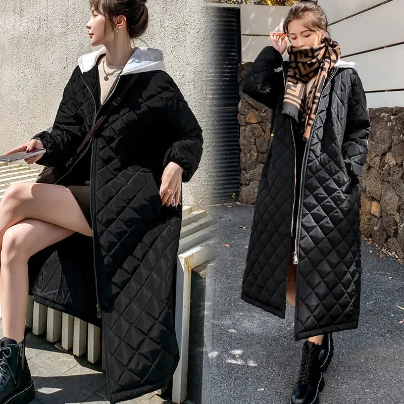 

Cotton Coat For Women in 2023 Winter Long Style With Extra Fat Knee length With Loose fit of 220 Catties Chubby mm Jacket TrendL