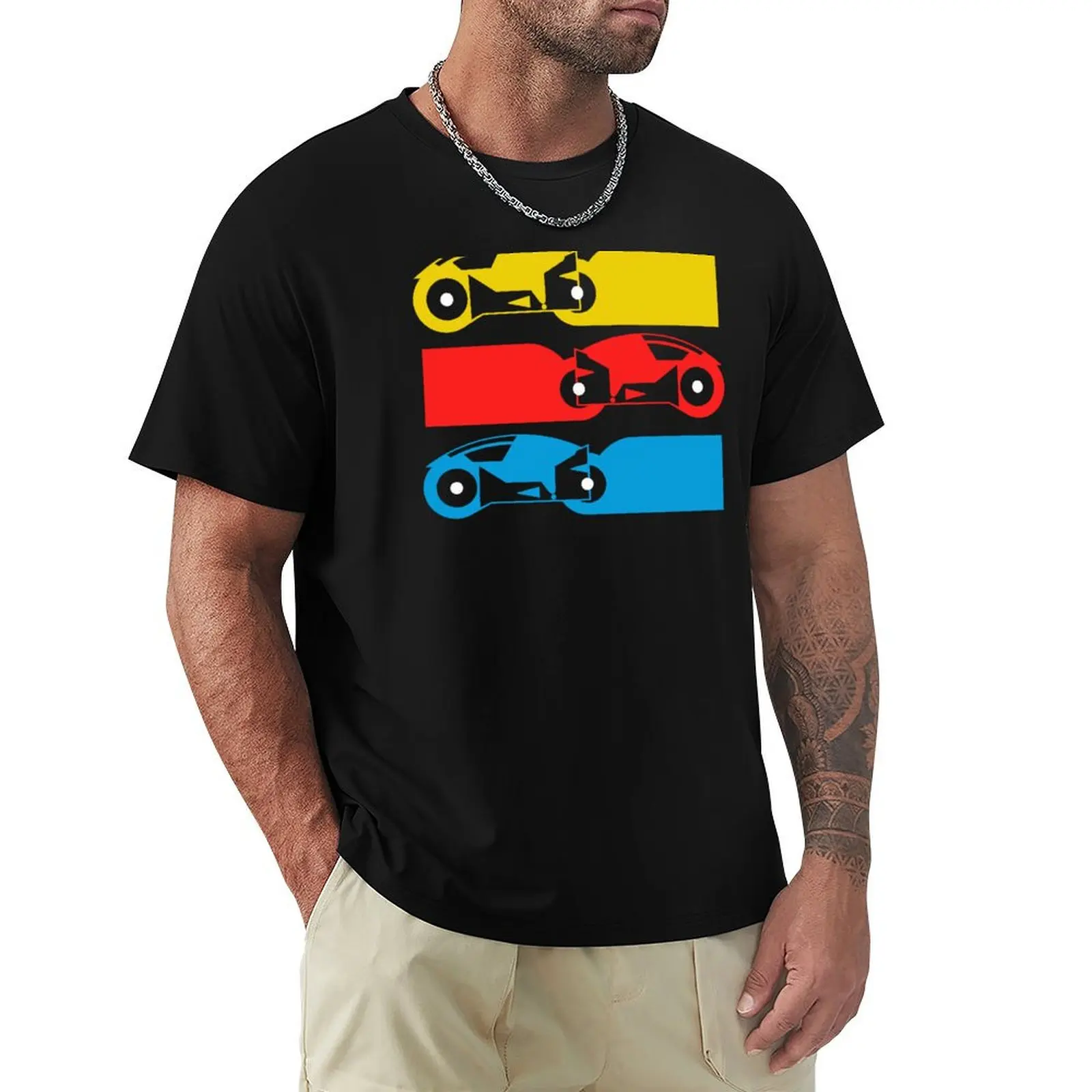 

Tron light cycle bikes T-Shirt funny shirt cotton funny costumes Louboutins gifts for boyfriend t shirts men