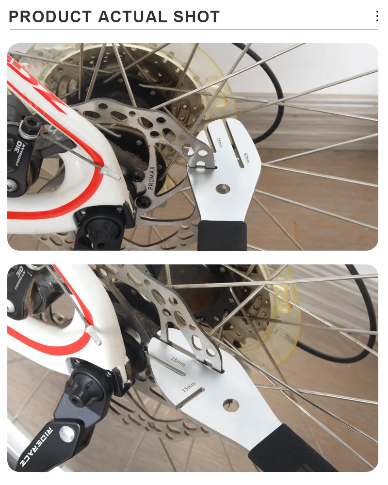 Fahrrad-Bremsscheiben-Richtschlüssel, Bremsscheiben-Ausrichtungswerkzeug, Edelstahl-Korrekturschlüssel, Fahrrad-Reparaturwerkzeug – Detail 10