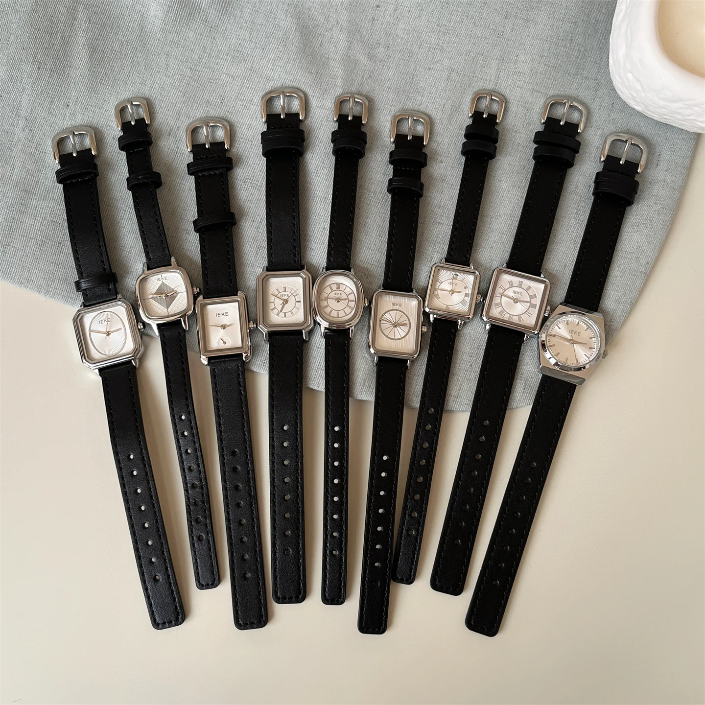 

New Korean-Style Minimalist Square Watch For Women Sophisticated Design Versatile Quartz Watch, Women'S Gift, Women'S Accessory.