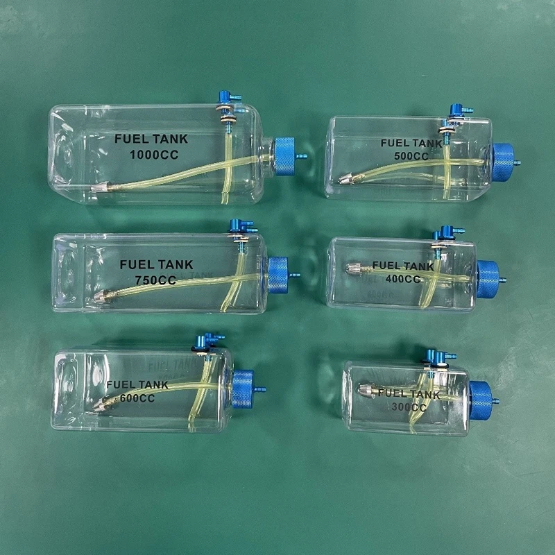 1PCS 300cc/400cc/500cc/600cc/750cc/1000cc/1600cc Universal Transparent Fuel Tank Plastic Bottles DIY for RC Airplane/Car/Boat