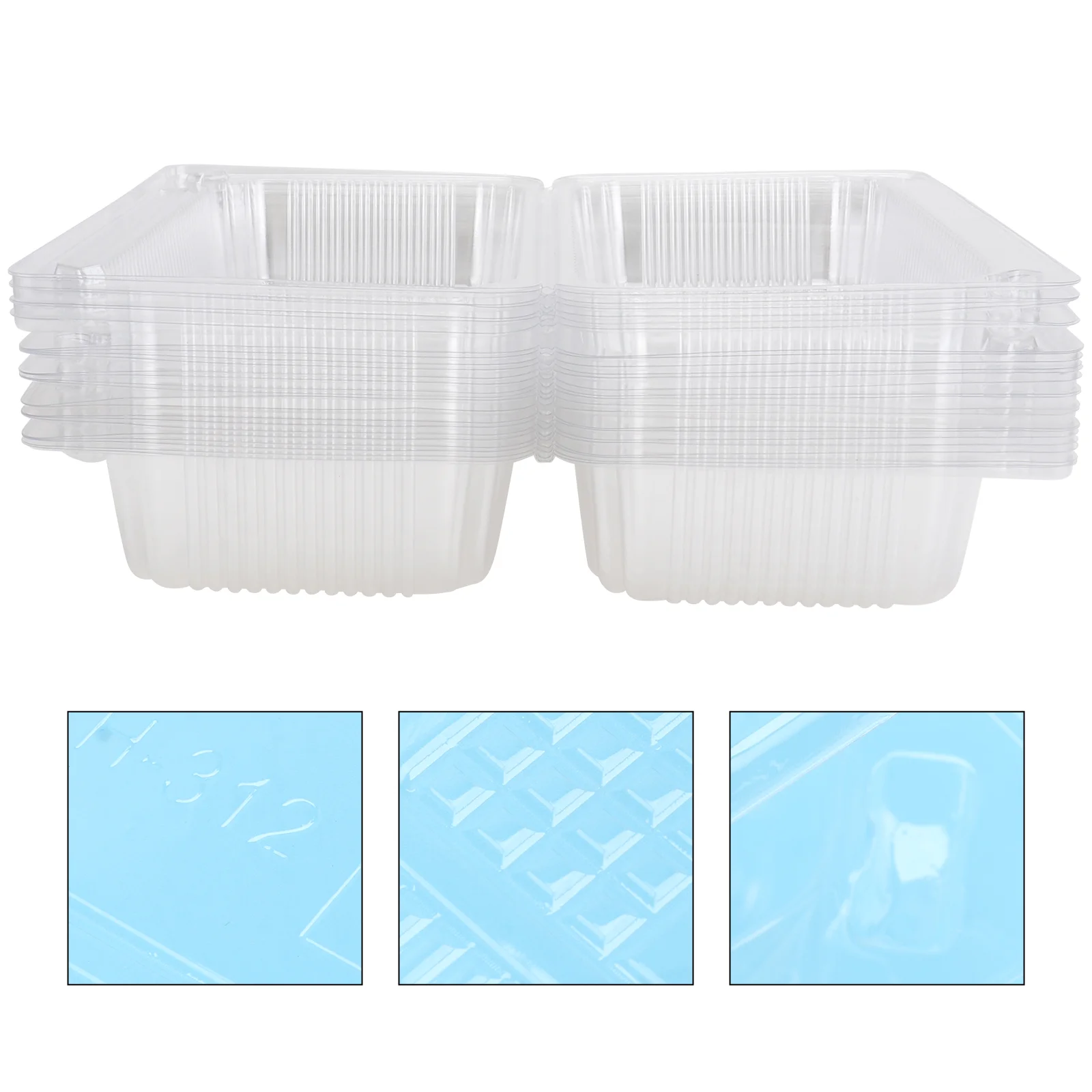 

25pcs Transparent Pastry Dessert Wrapping Box Bakery Packing Box Dessert Box Cake Packing Box Transparent Dessert Wrapping Box