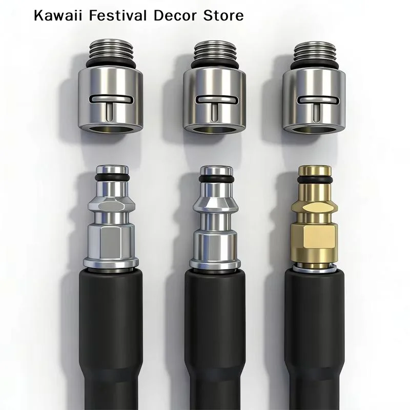 【K】1Pcs External Thread Connect Cleaning Nozzle Tips 1/4 3/8 Inch Garden Pressure Washer Gun Adapter K Series For Karcher/Lavor