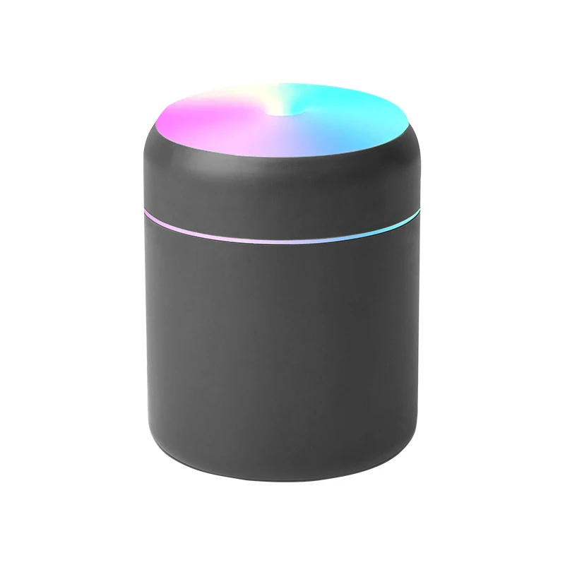 280ML Mini Colorful Air Humidifier USB Electric Car Aroma Diffuser Essential Oil Seven-color Cup Humidifier for Car Home Bedroom