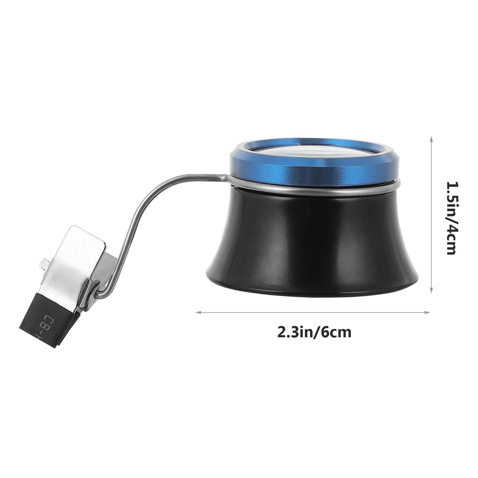 Компактная ювелирная лупа с зажимом, лупа высокой четкости для ремонта инструментов часовщика и основных работ с тонкими деталями