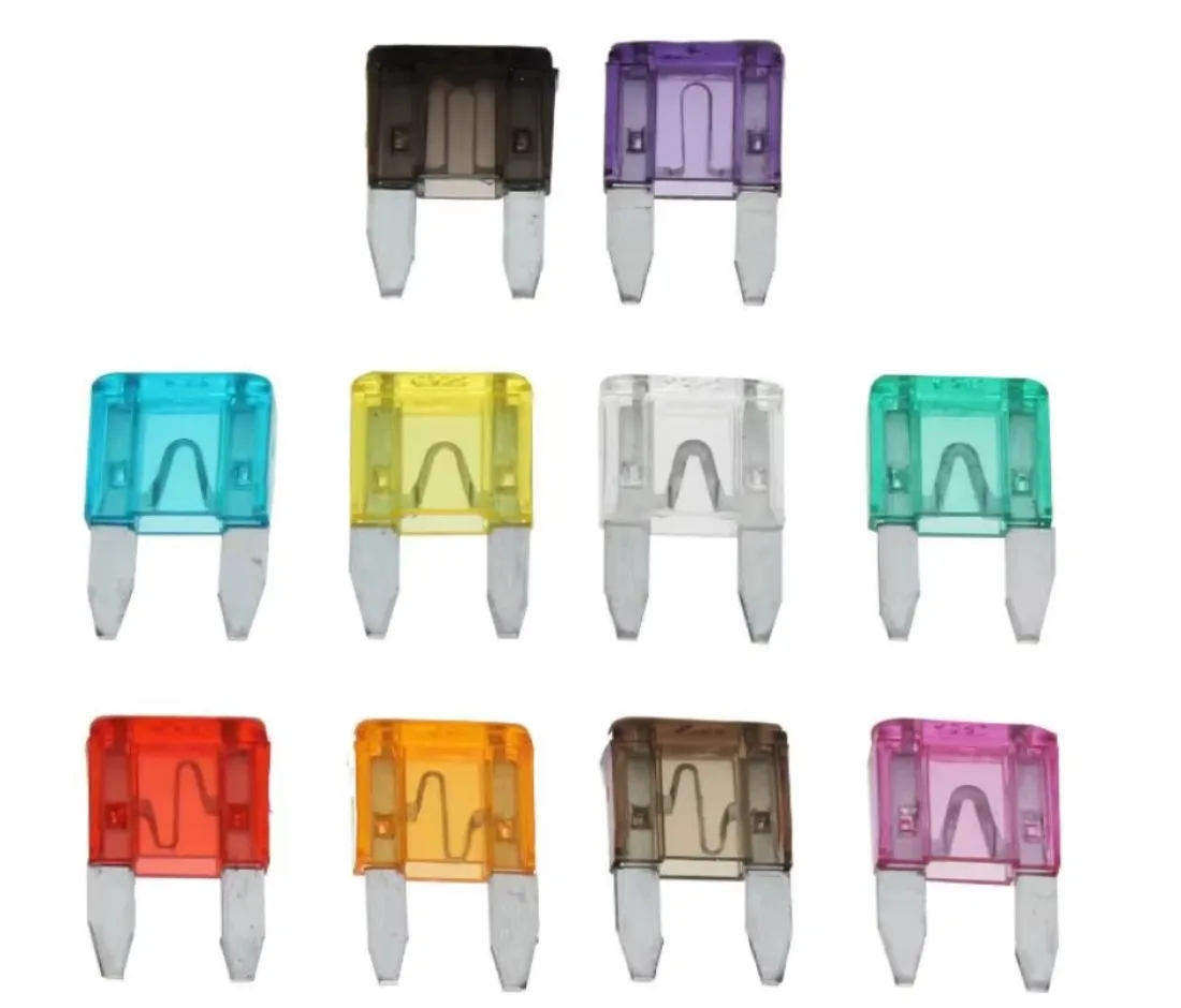 120Pcs Profile Small Size Blade Car Fuse Assortment Set for Auto Car  2/3/5/7.5/10/15/20/25/30/35A Fuse with Plastic Box