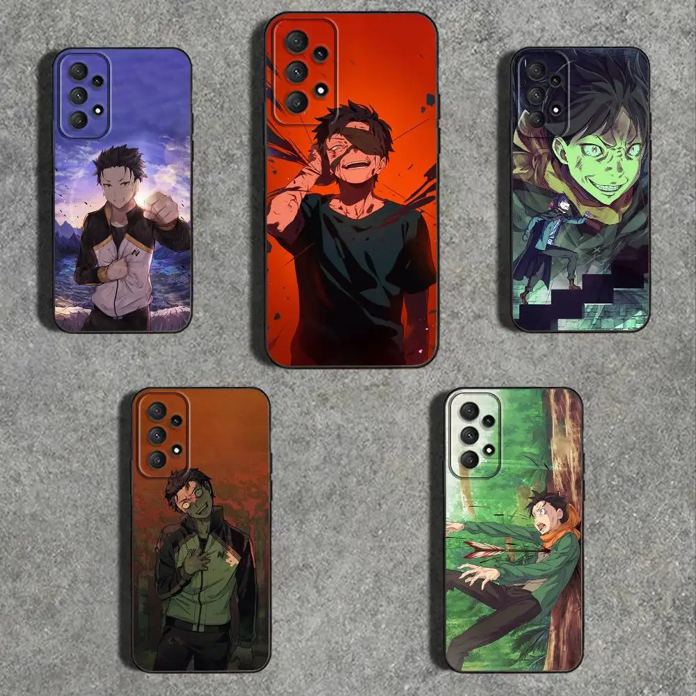 

R-Re0 Natsuki-S Subaru Phone Case For Samsung Galaxy A73,31,32,72,41,53,52,71,22,5G,Note,J7,8,9 Soft Black Cover