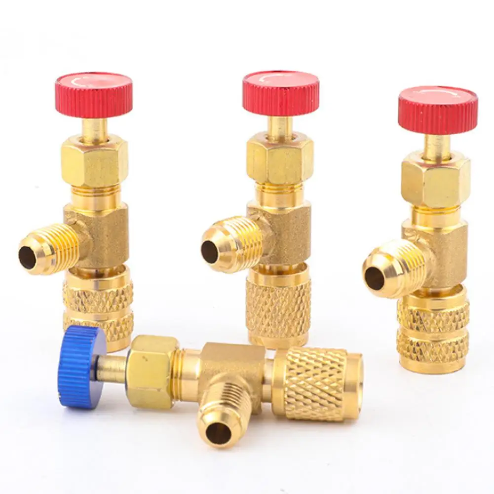 1pcs Liquid Safety Valve R410A R22 Refrigeration Charging Repair Valve Safety Air Conditioning Parts AC Adapter U1B0