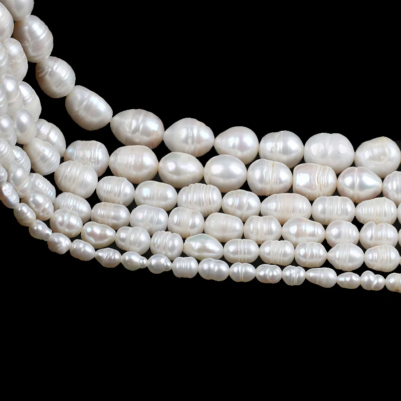 High Quality Natural Pearls Real Freshwater Pearl Beads Irregular Punch Loose Beads for Jewelry Making DIY Bracelet Necklace