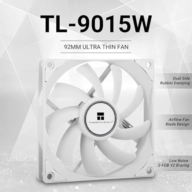 Thermalright TL-9015W 1/3/5 قطعة 92 مللي متر هيكل نحيف وحدة المعالجة المركزية مروحة 15 مللي متر سميكة هادئة 4pin PWM التحكم 2700 دورة في الدقيقة أداء التوازن مروحة